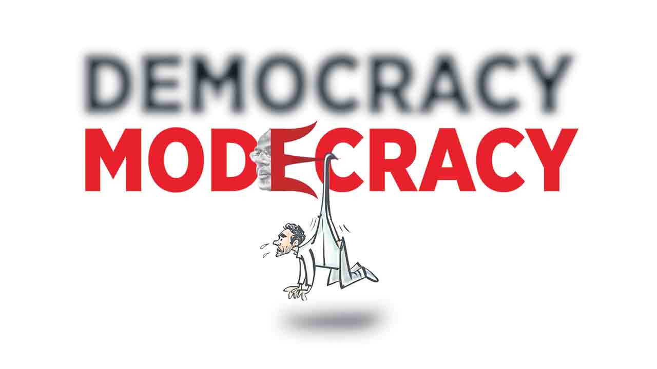 ప్రజాస్వామ్యం అంతం; విశ్వగురు పంతం