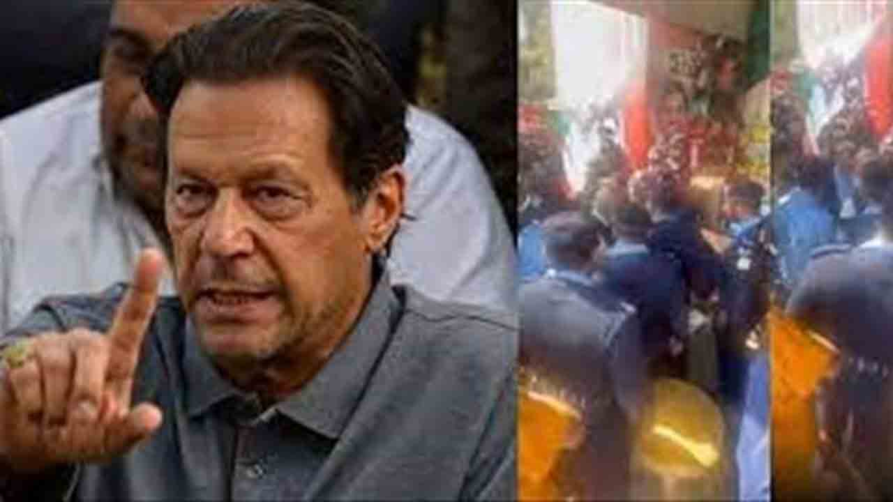 ఇమ్రాన్‌ఖాన్‌ అరెస్ట్‌కు తరలి వచ్చిన పోలీసులు