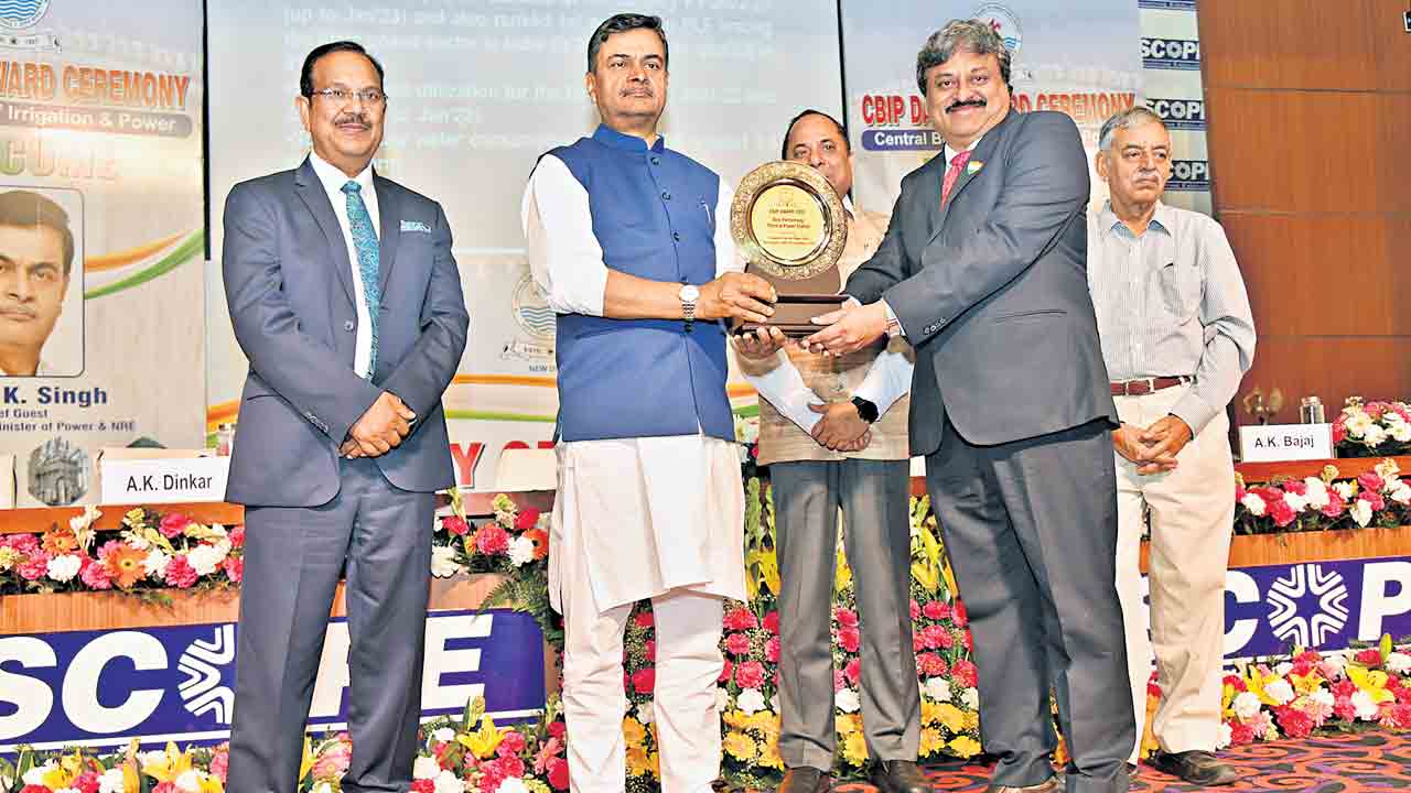సింగరేణి థర్మల్ ప్లాంట్కు కేంద్ర అవార్డు