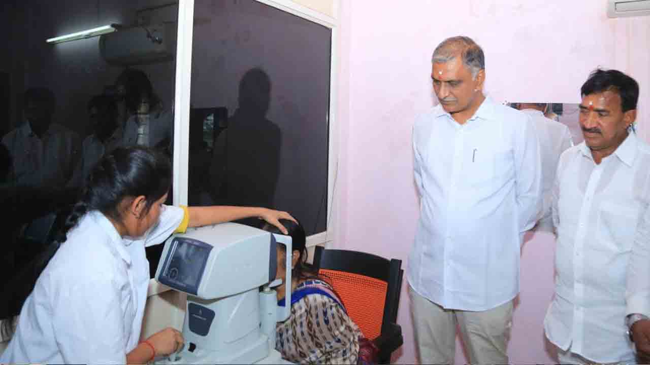 Kanti Velugu | 70 ల‌క్ష‌ల మందికి కంటి వెలుగు ప‌రీక్ష‌లు పూర్తి : మంత్రి హ‌రీశ్‌రావు