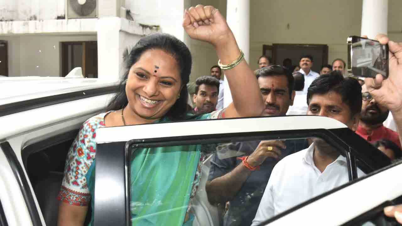 MLC Kavitha | ఈడీ విచార‌ణ‌కు హాజ‌రైన బీఆర్ఎస్ ఎమ్మెల్సీ క‌విత‌