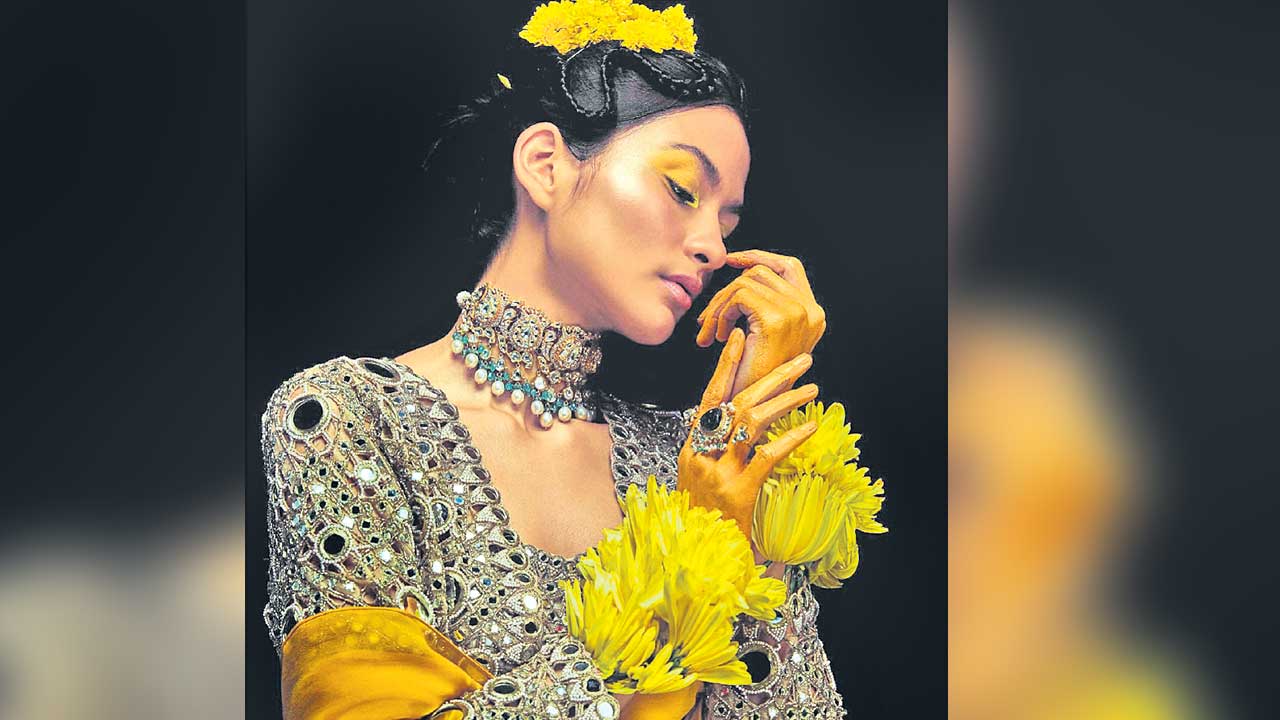 అద్దాల డ్రస్సు.. ముద్దొచ్చే మిస్సు!