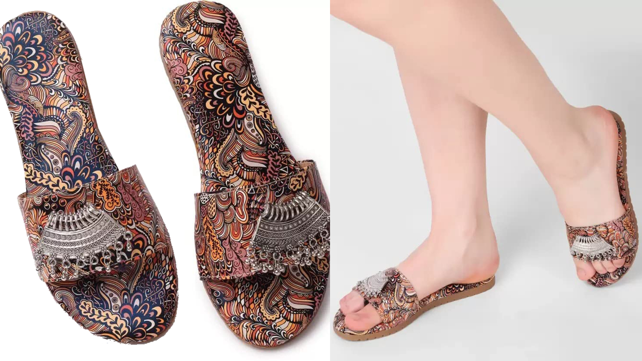 Sandals with Metal Accent | పాదాలకే కాదు చెప్పులకు కూడా నగలు వచ్చేశాయి!!