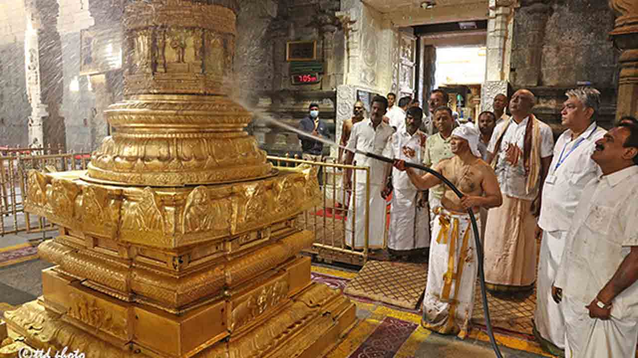 Tirumala | శ్రీవారి ఆలయంలో శాస్త్రోక్తంగా కోయిల్‌ ఆళ్వార్‌ తిరుమంజనం