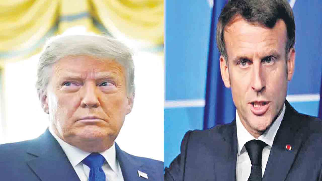 Donald Trump |  జిన్‌పింగ్‌తో దోస్తీకి మెక్రాన్‌ తహతహ: ట్రంప్‌