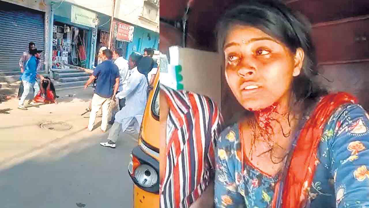 ప్రేమోన్మాది నుంచి యువతిని రక్షించారు