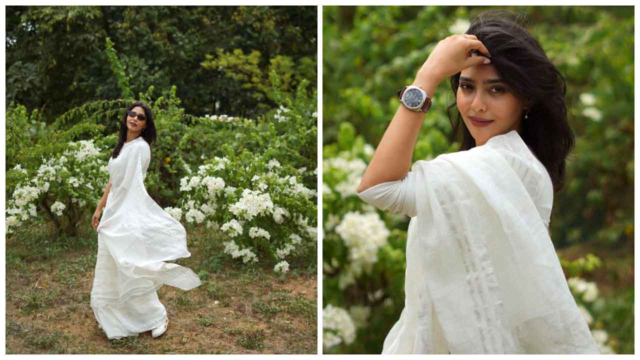 Aishwarya Lekshmi | తెల్ల చీరలో ఆకట్టుకుంటున్న ఐశ్వర్య లక్ష్మి..