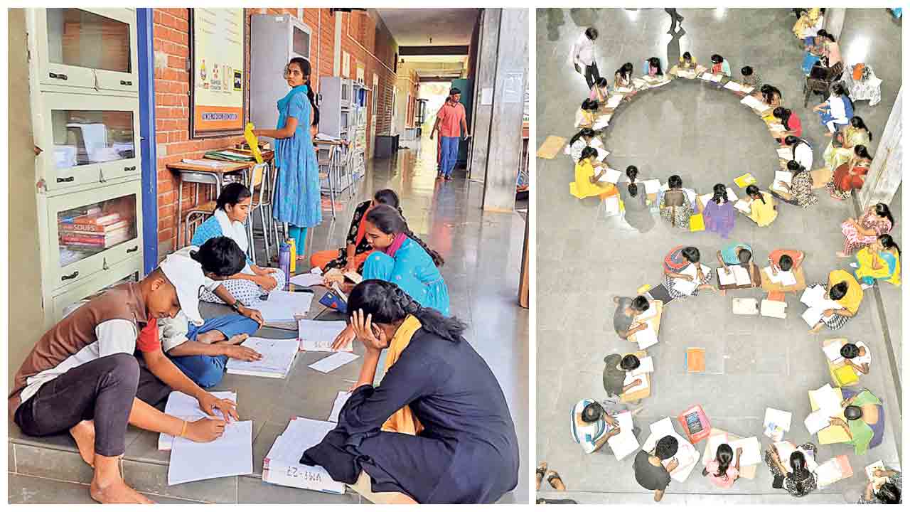 Aksharavanam | కల్వకుర్తిలోని అక్షరవనం.. ఈ స్కూల్‌లో ఉపాధ్యాయులు.. హోంవర్క్‌లు ఉండవు..