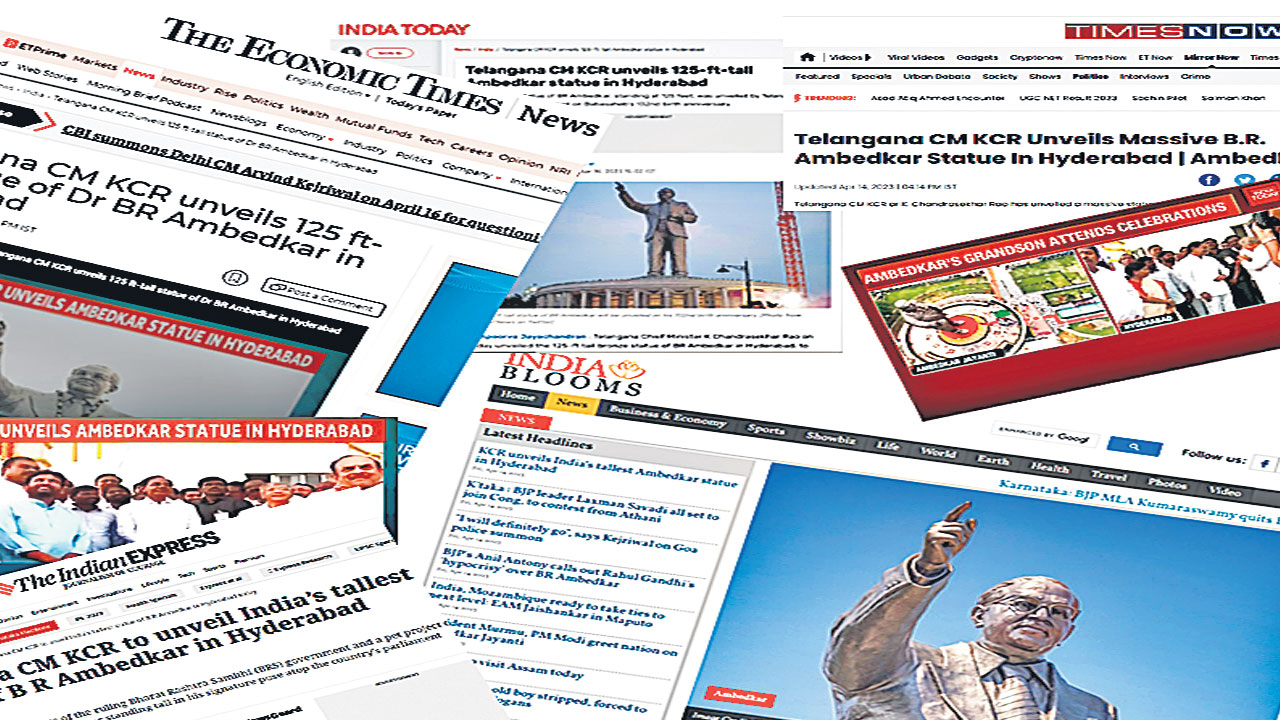 Ambedkar Statue | జాతీయ మీడియాలో మన ‘భీమ్‌’.. అంబేద్కర్‌ మహా విగ్రహావిష్కరణకు విశేష ప్రచారం