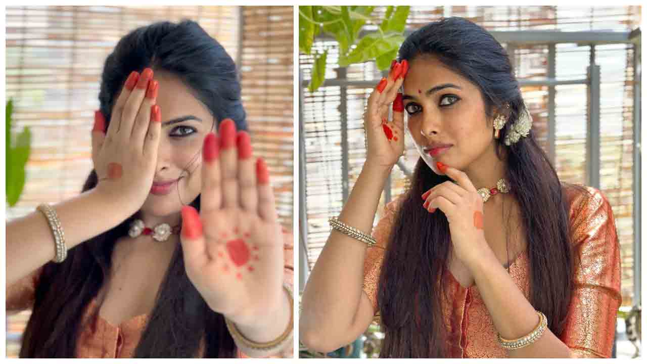 Divi Vadthya | కాటుకేట్టిన కళ్లతో కవ్విస్తున్న దివి వాద్త్యా..