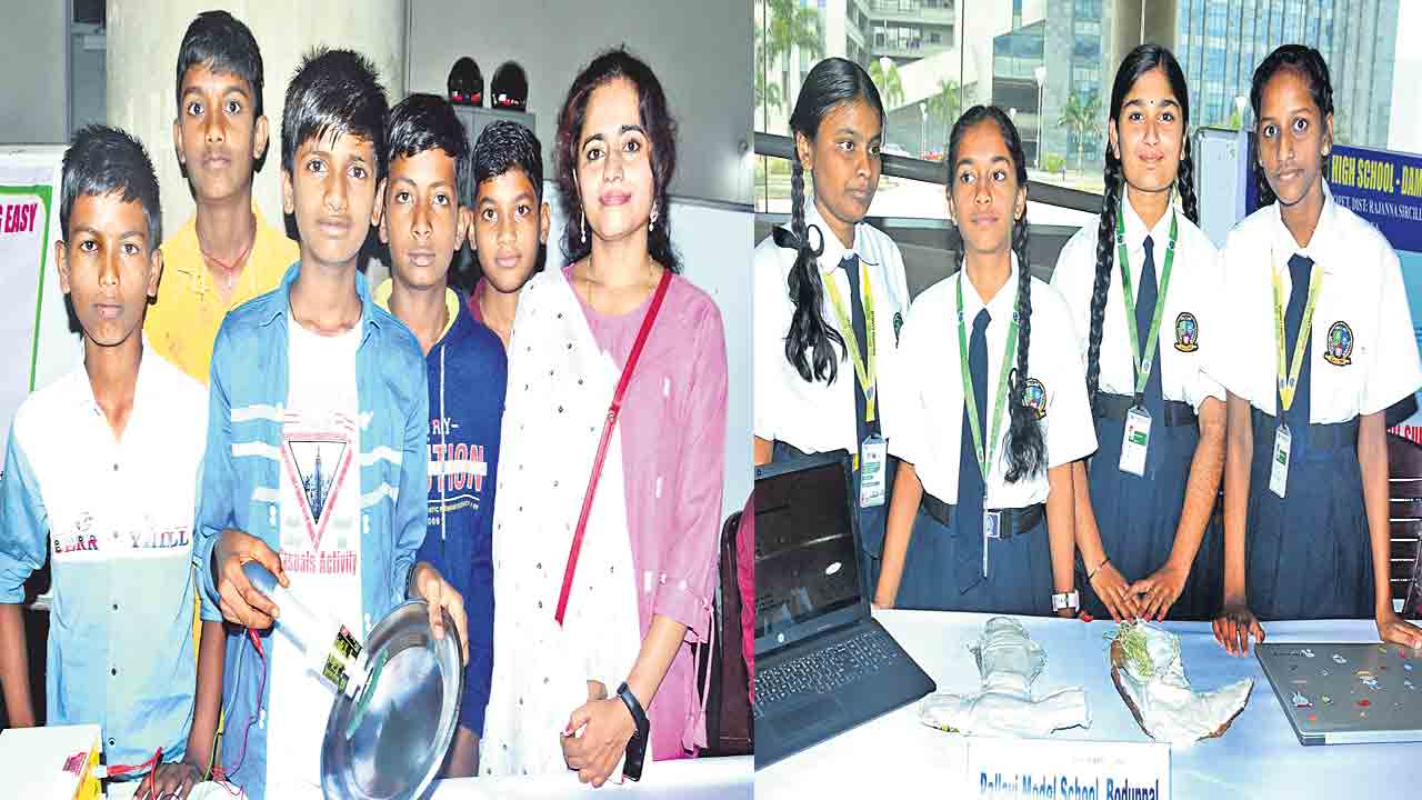 Future innovators fair |  ఐఐటీ హైదరాబాద్‌లో సందడిగా ఫ్యూచర్‌ ఇన్నోవేటర్స్‌ ఫెయిర్‌.. ఆకట్టుకున్న విద్యార్థుల ఆవిష్కరణలు