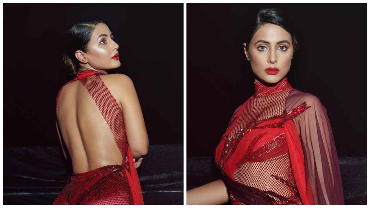 Hina Khan | ఎరుపెక్కిన అందాలతో వయ్యారాలు ఒలకబోస్తున్న హీనా ఖాన్..