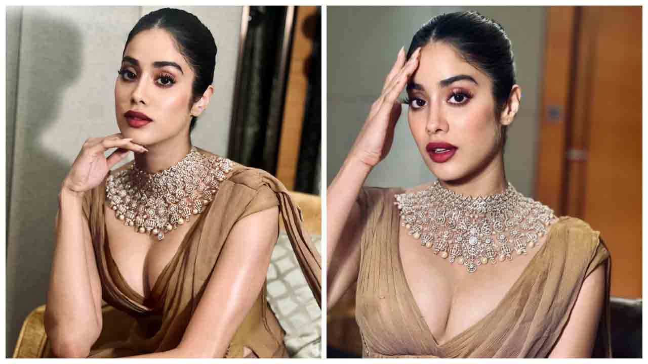 Janhvi Kapoor | చీర‌క‌ట్టులో సెగ‌లు రేపుతున్న‌ జాన్వీకపూర్‌..