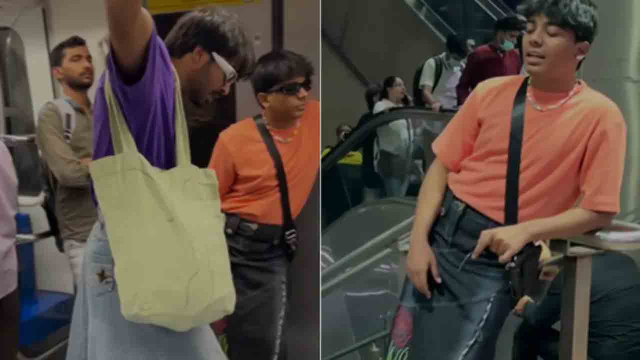 Watch: స్కర్టులు ధరించి మెట్రోలో సందడి చేసిన పురుషులు.. జనం ఎలా స్పందించారంటే?