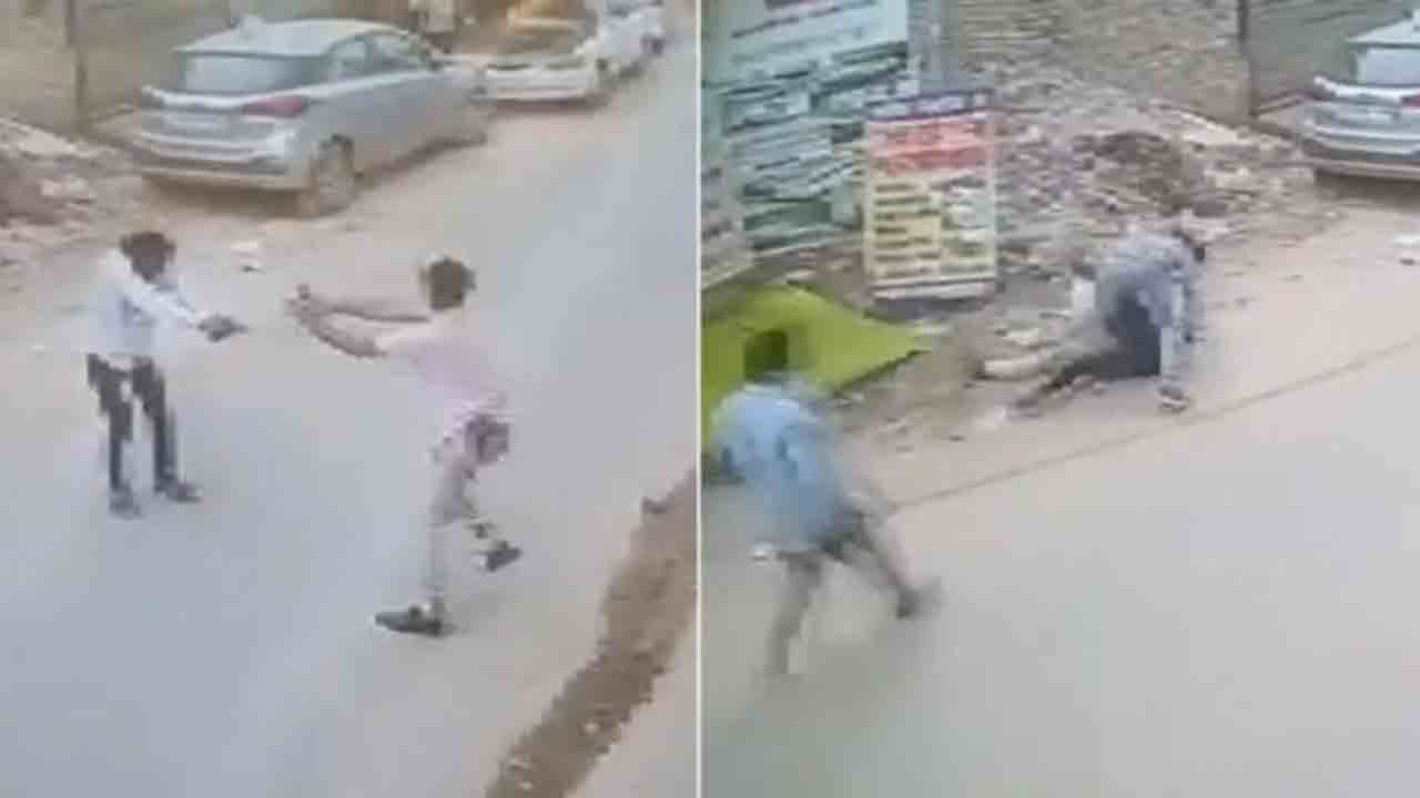 Watch: తుపాకీ గురిపెట్టిన నేరస్తుడు.. ధైర్యంగా ఎదుర్కొని నిరాయుధుడ్ని చేసిన పోలీస్‌