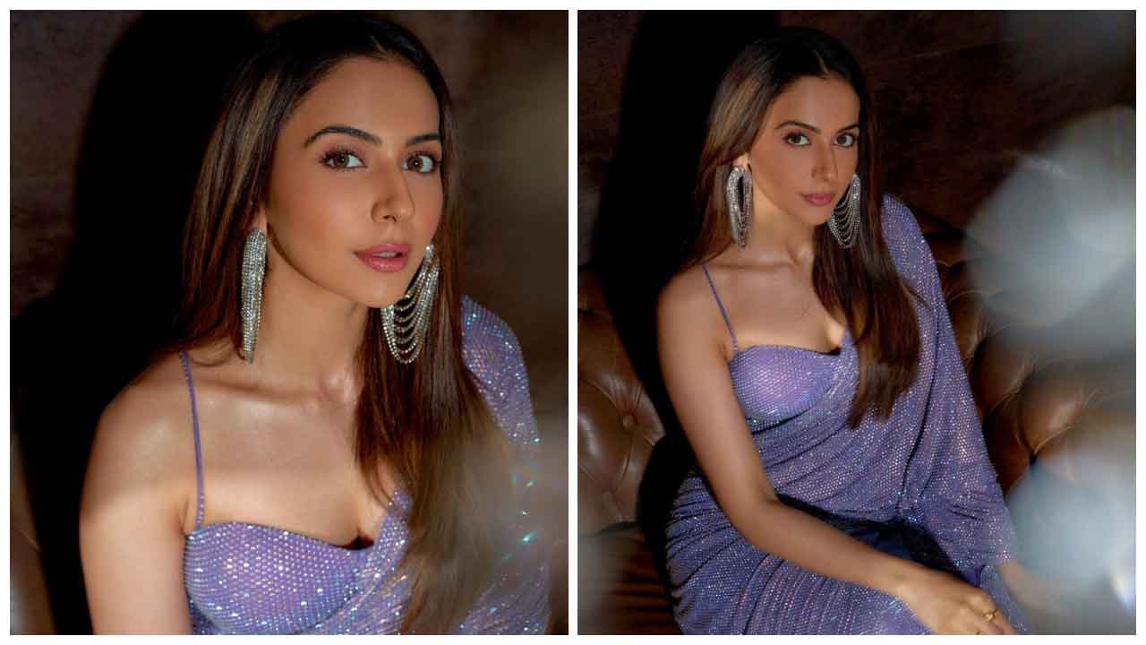 Rakul Preet Singh | చమ్కీల చీరేకట్టి సెగలు పుట్టిస్తున్న రకుల్‌ ప్రీత్‌ సింగ్..