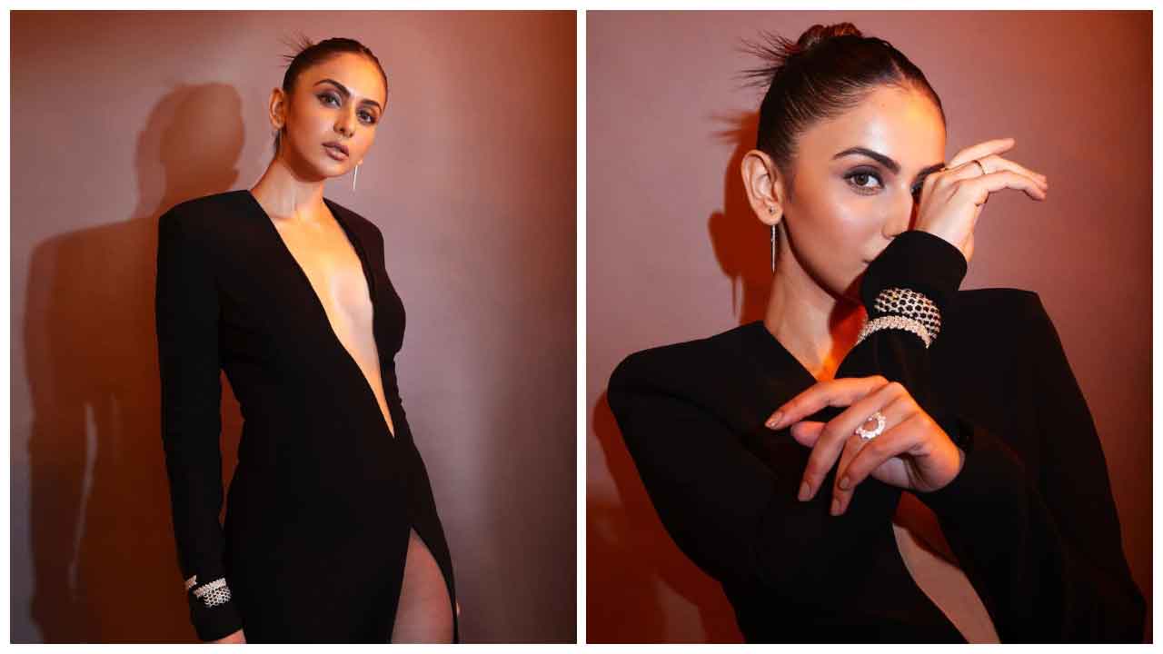 Rakul Preet Singh | బ్లాక్ డ్రెస్‌లో రకుల్‌ ప్రీత్‌ సింగ్ ధగధగలు..
