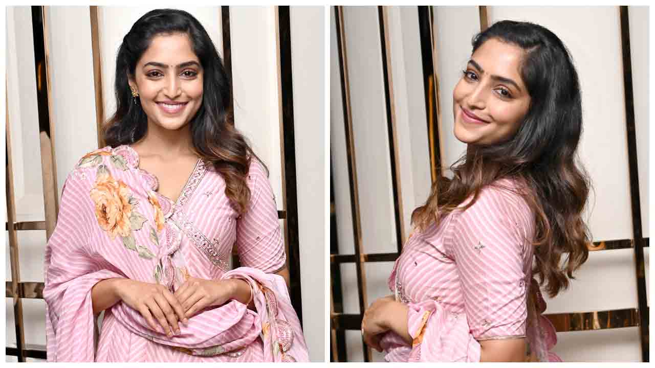 Reba Monica John | సామజవరగమన మూవీ టీజర్ లాంచ్‌లో రెబా మోనికా జాన్..