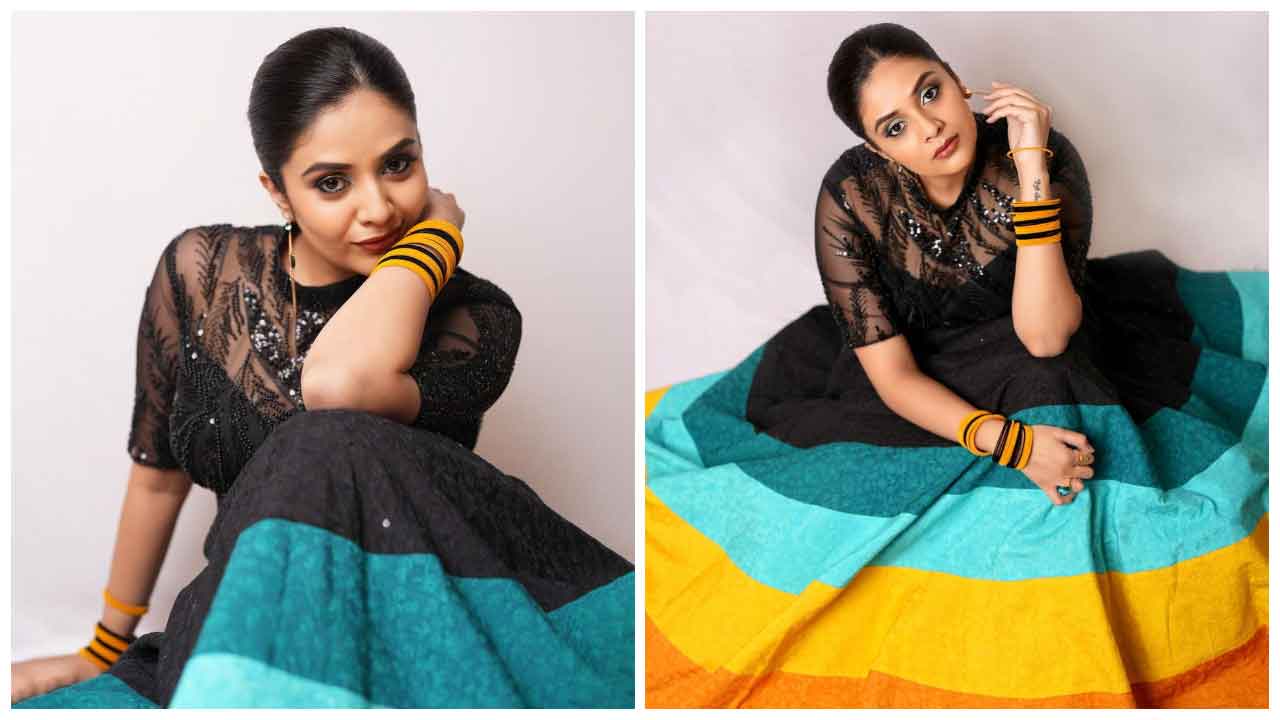 Sreemukhi | కాటుకేట్టిన కళ్ళతో కవ్విస్తున్న శ్రీ‌ముఖి..