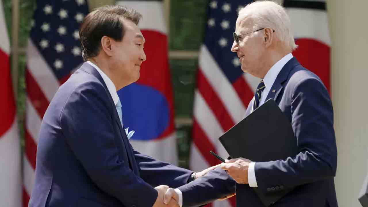 US-South Korea | ఉత్త‌ర కొరియా క‌ట్ట‌డికి యూఎస్‌-ద‌క్షిణ కొరియా `వాషింగ్ట‌న్ డిక్ల‌రేష‌న్‌`!