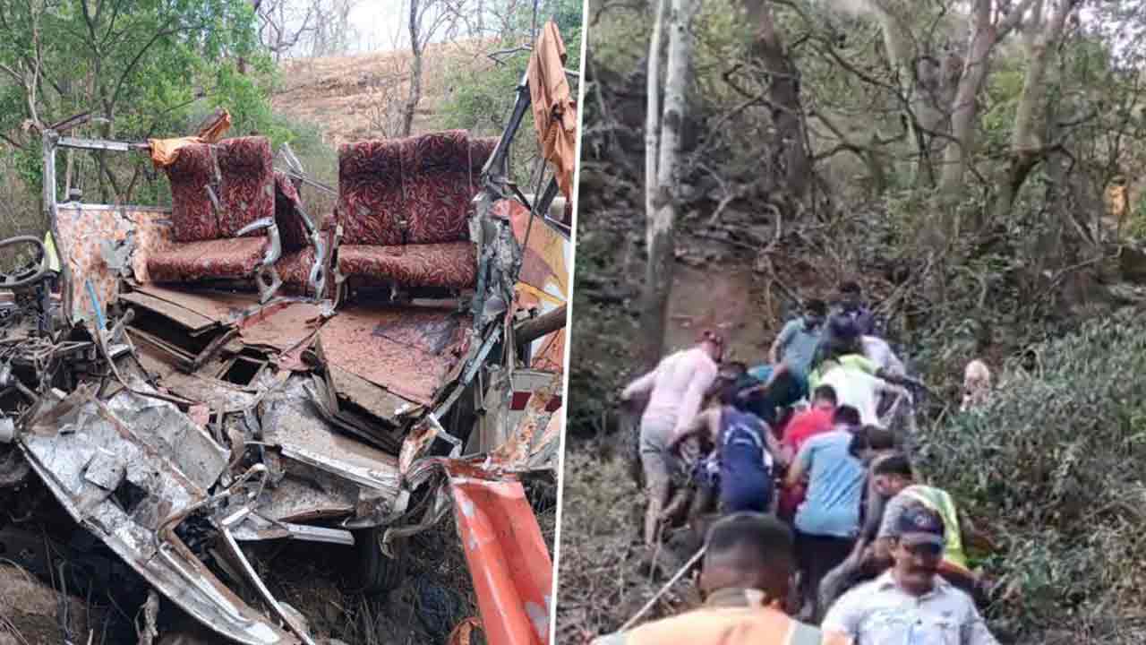 రెండు రోడ్డు ప్రమాదాల్లో 25 మంది మృతి