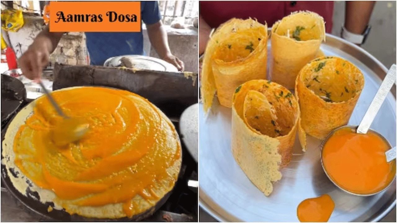 viral video | మామిడి ర‌సం దోసెను ట్రై చేస్తారా..!