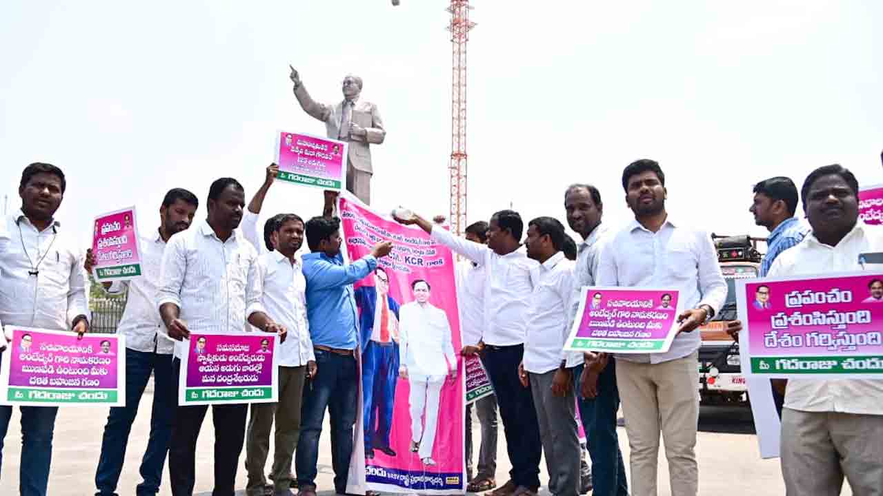 Ambedkar statue | 125 అడుగుల అంబేద్కర్‌ విగ్రహం నిర్మించడం చారిత్రాత్మకం: బీఆర్‌ఎస్వీ