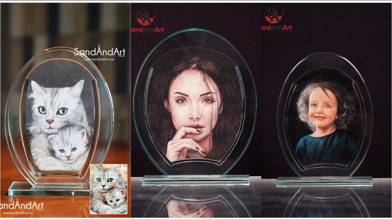 Glass Sand Painting ఇసుకేస్తే.. రాలిన చిత్రాలు!Namasthe Telangana