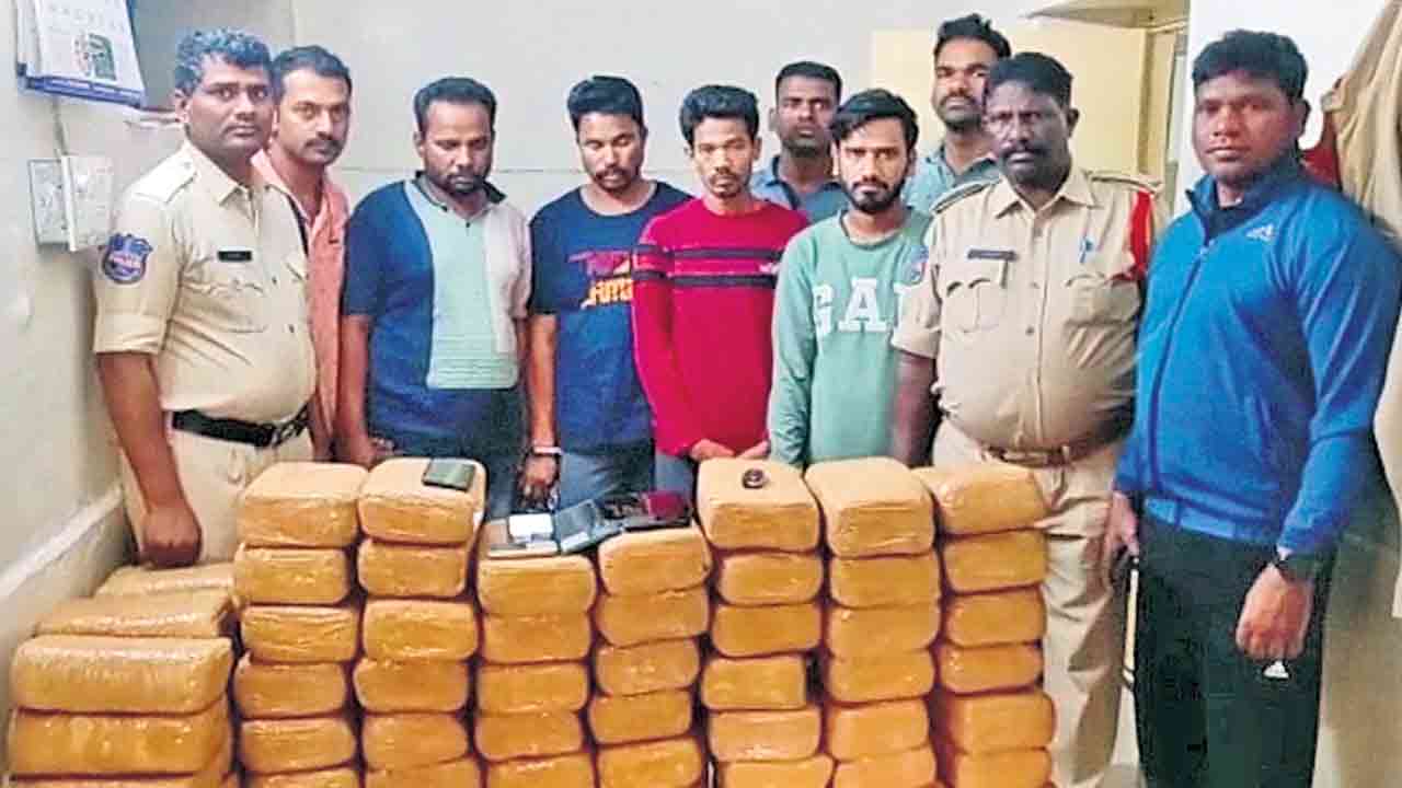 190కేజీల గంజాయి పట్టివేత