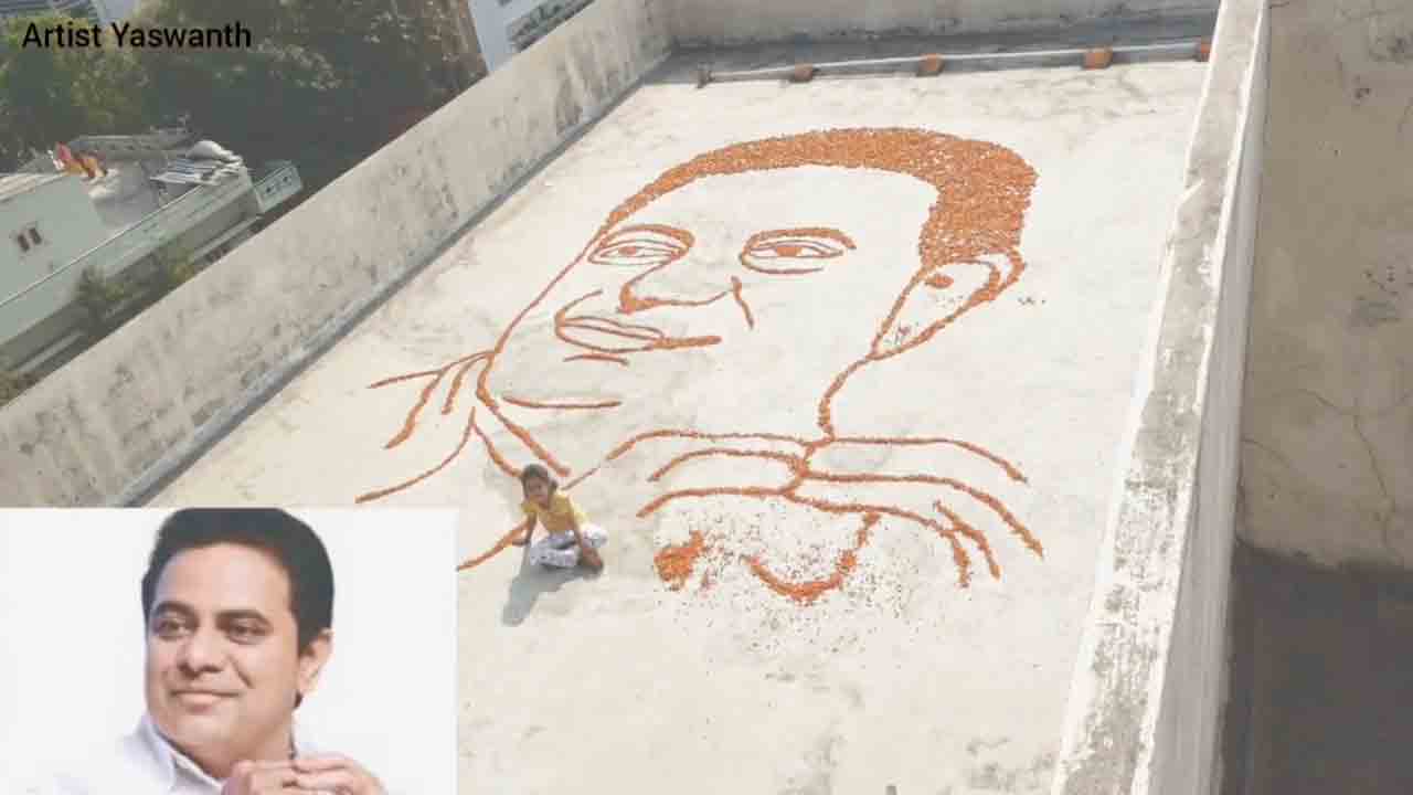 KTR | త్వ‌ర‌లో ఆ చిన్నారిని క‌లుస్తాను.. ఆమె పొర్టెయిట్‌కు కేటీఆర్ ఫిదా