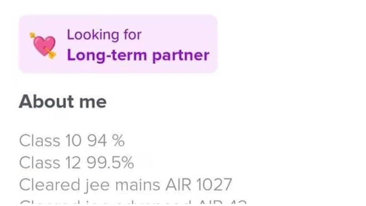 Viral post | డేటింగ్ యాప్ బ‌యోను మార్కులు, ర్యాంకుల వివ‌రాల‌తో నింపేశాడు