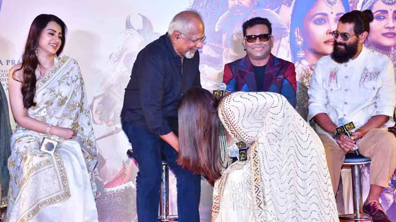 Ponniyin Selvan-2 | మణిరత్నం పాదాలకు నమస్కరించిన ఐశ్వర్య రాయ్‌.. వీడియో వైరల్‌