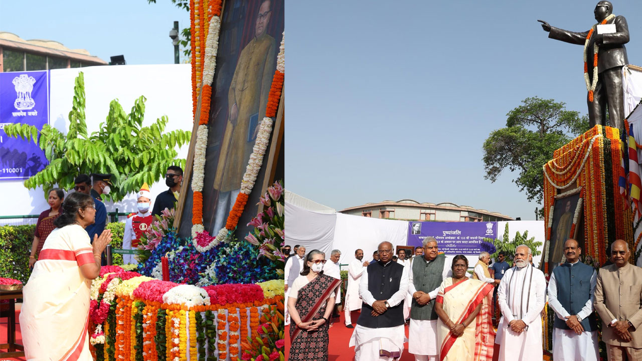 Ambedkar Jayanthi:  అంబేద్క‌ర్ 133వ జ‌యంతి.. రాష్ట్ర‌ప‌తి ముర్ము, ప్ర‌ధాని మోదీ నివాళి