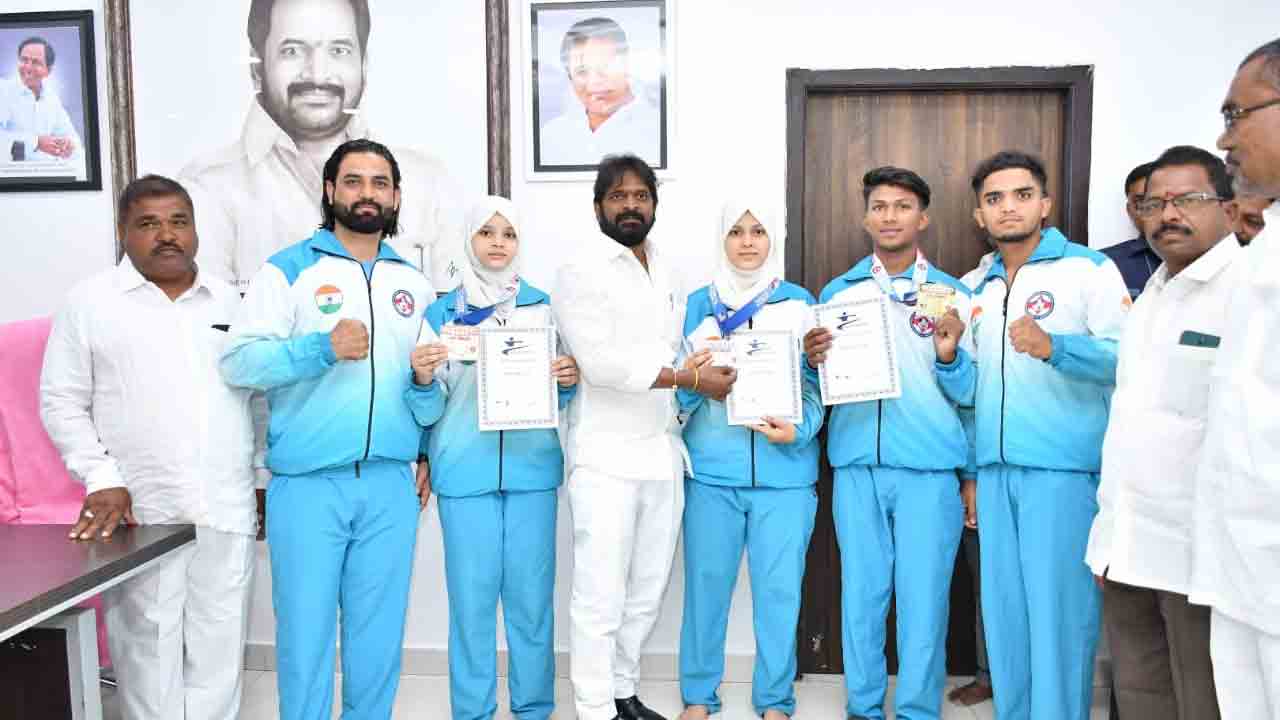 Srinivas Goud | అమెరికాలో మెరిసిన హైద‌రాబాద్ మార్ష‌ల్ ఆర్ట్స్ టీం.. అభినందించిన మంత్రి శ్రీనివాస్ గౌడ్