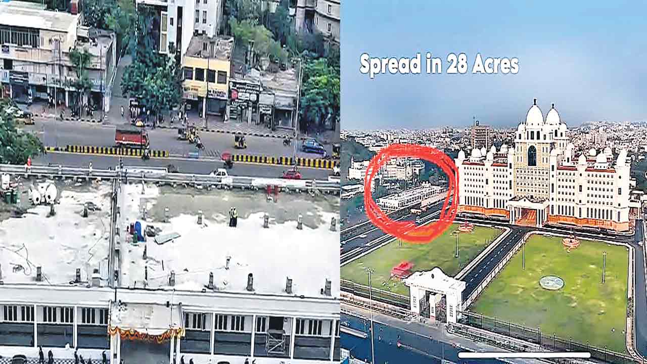 Secretariat |  బీజేపీ నీళ్లాపనిందలు.. నూతన సచివాలయంపై నీళ్లు నిలవడం అబద్ధం