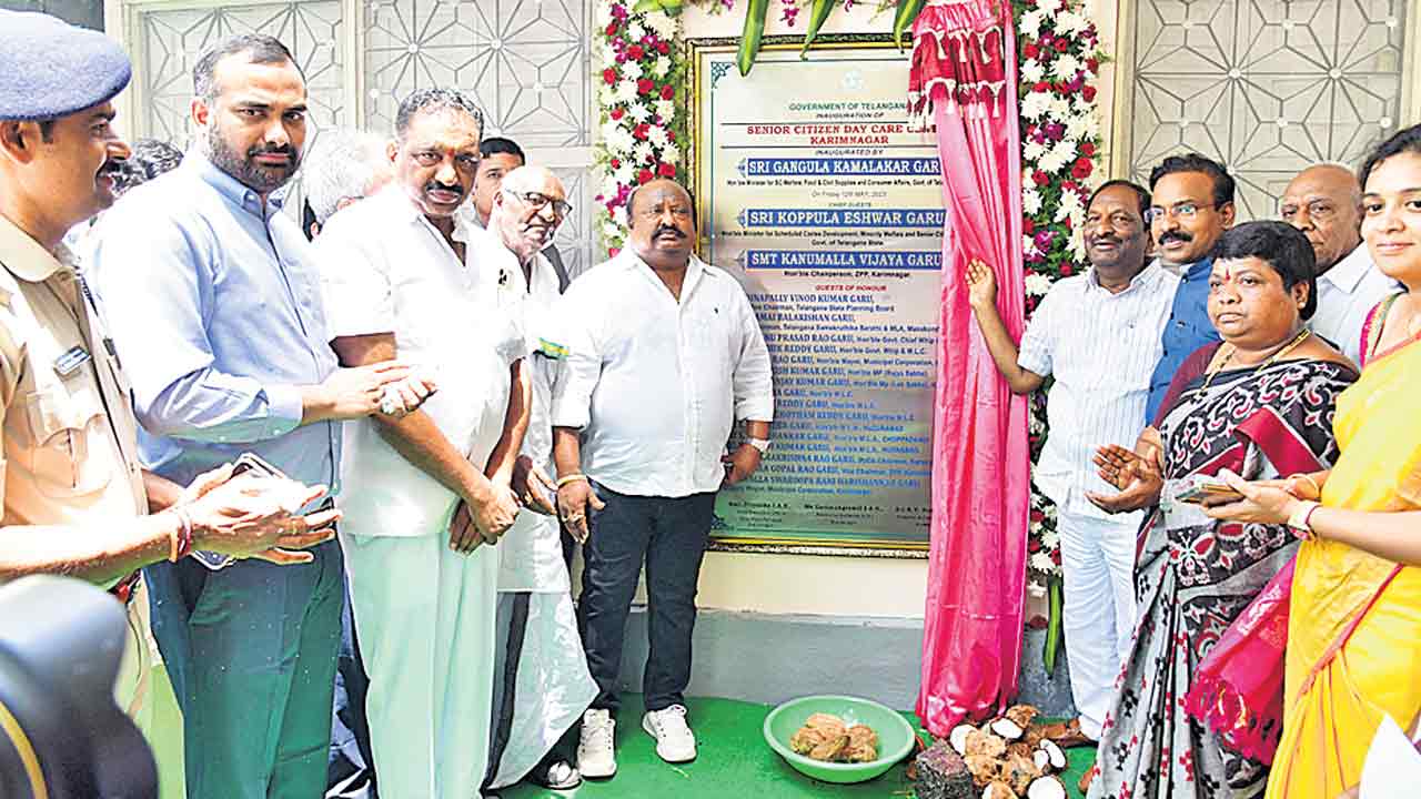 అన్ని జిల్లాల్లో వయోవృద్ధుల డే కేర్‌ సెంటర్లు