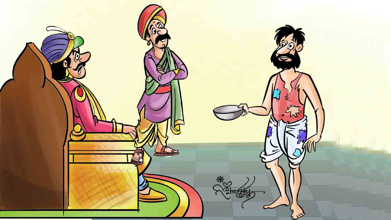 children stories | ఎవ్వల కర్మ ఆల్లదే.. అత్యాశకు పోయి బిచ్చపాయినెకు బదులు ముక్కు, శెవులు కోయించుకున్న మంత్రి