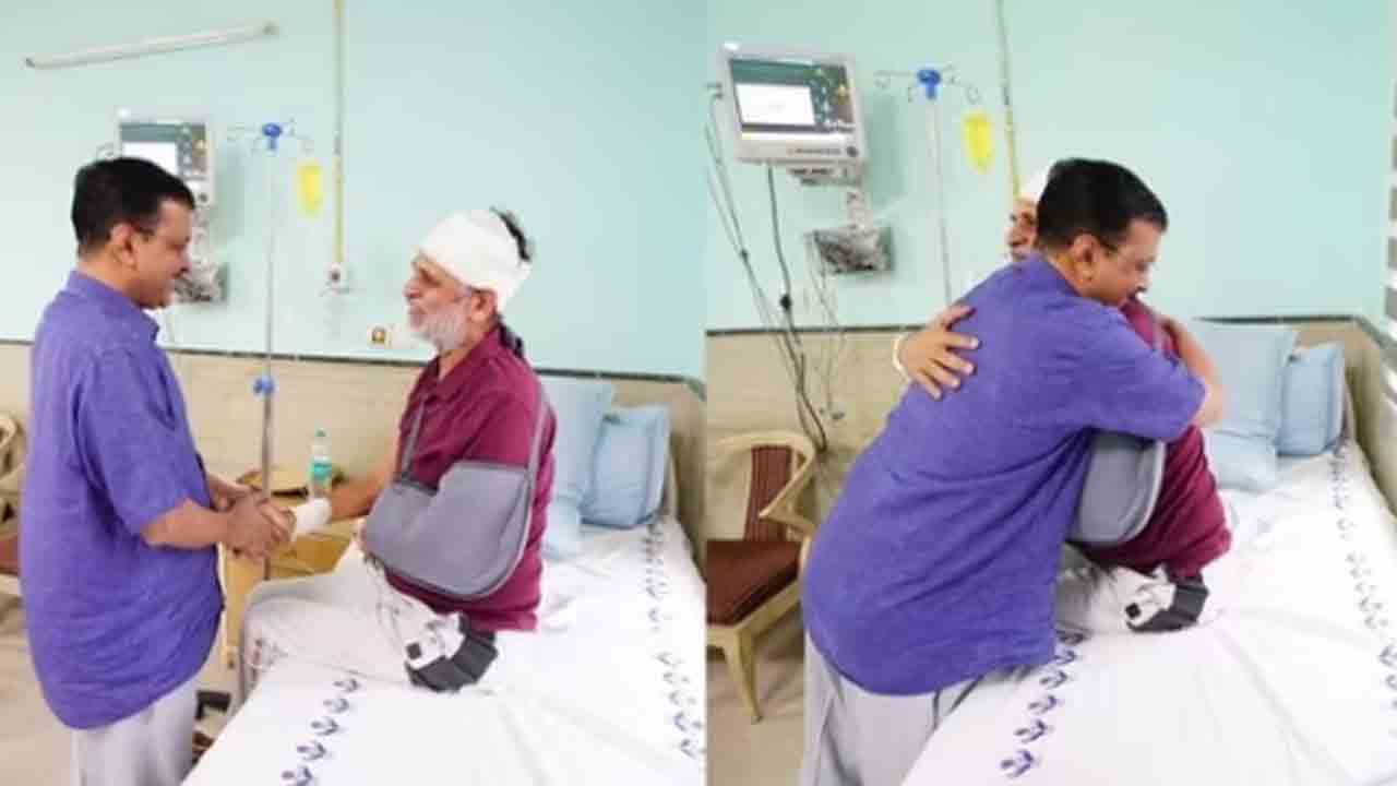 Arvind Kejriwal | ఏడాది తర్వాత జైలు నుంచి బయటకు వచ్చిన సత్యేందర్‌ జైన్‌ను కలిసిన కేజ్రీవాల్‌