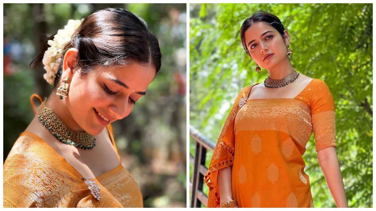 Ashika Ranganath | కొప్పున పూలెట్టుకొని సిగ్గులొలికిస్తున్న ఆషికా రంగనాథ్..