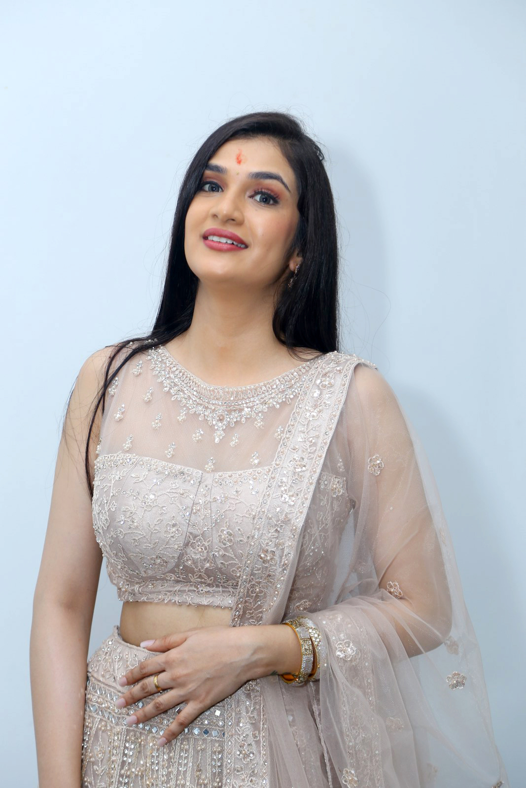 Hasini Sudheer At Purushothamudu Movie Opening