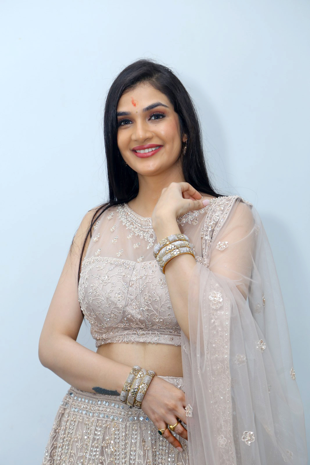 Hasini Sudheer At Purushothamudu Movie Opening