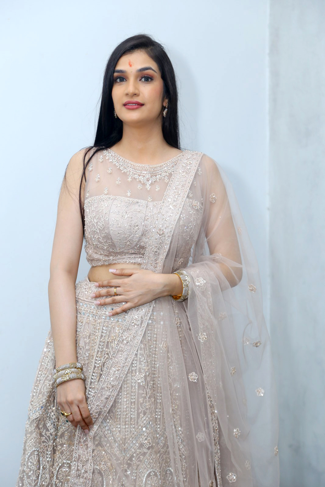 Hasini Sudheer At Purushothamudu Movie Opening