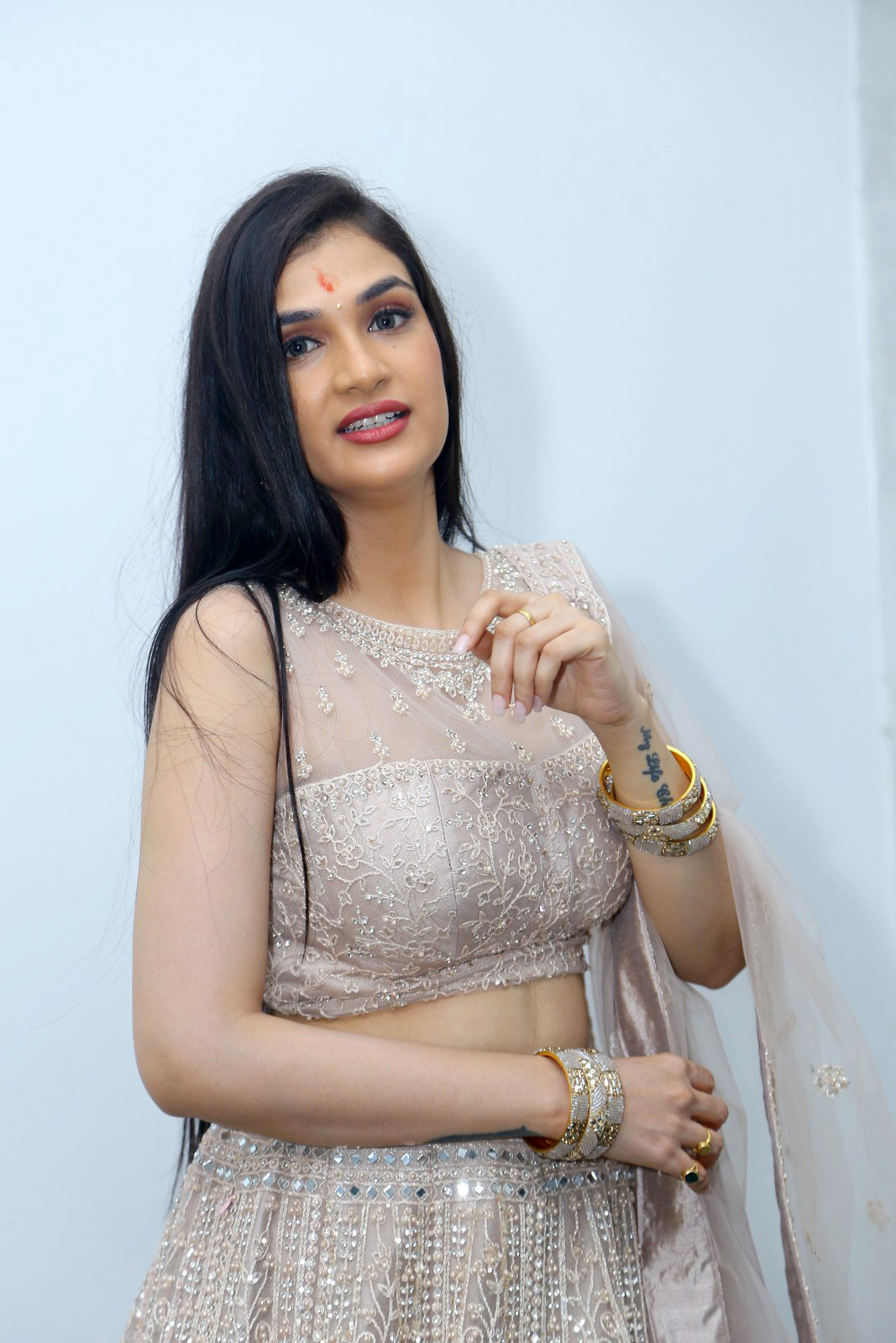 Hasini Sudheer At Purushothamudu Movie Opening