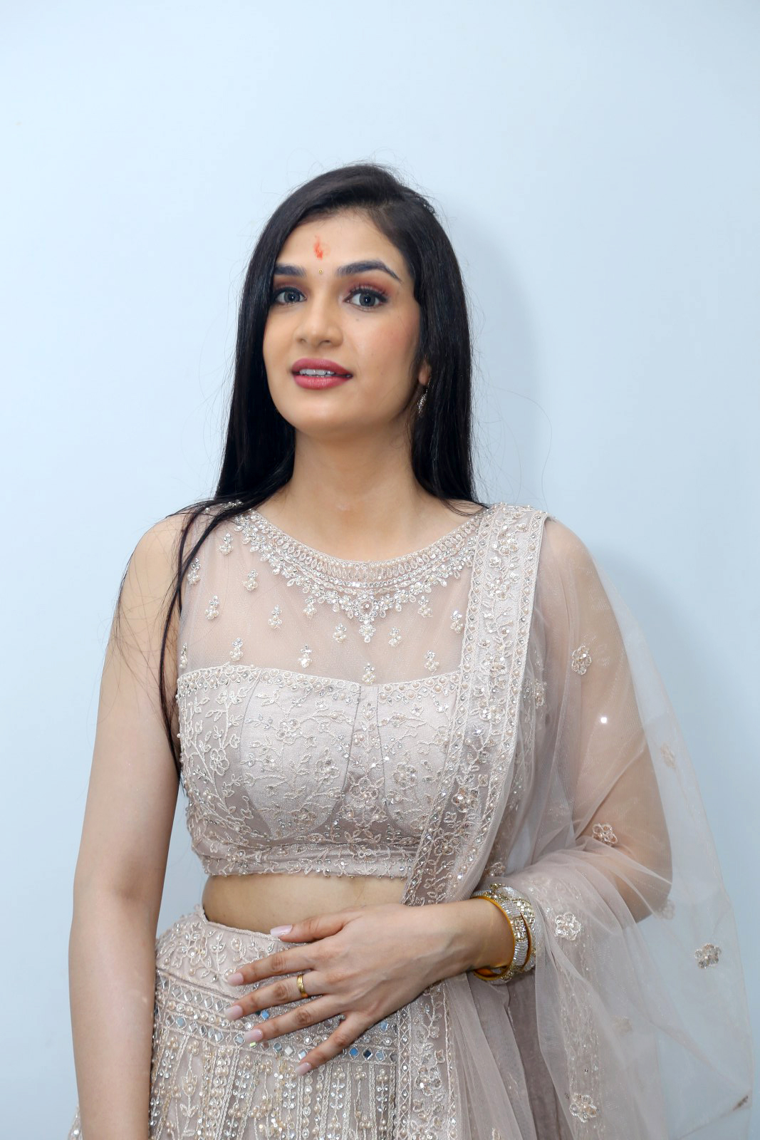 Hasini Sudheer At Purushothamudu Movie Opening