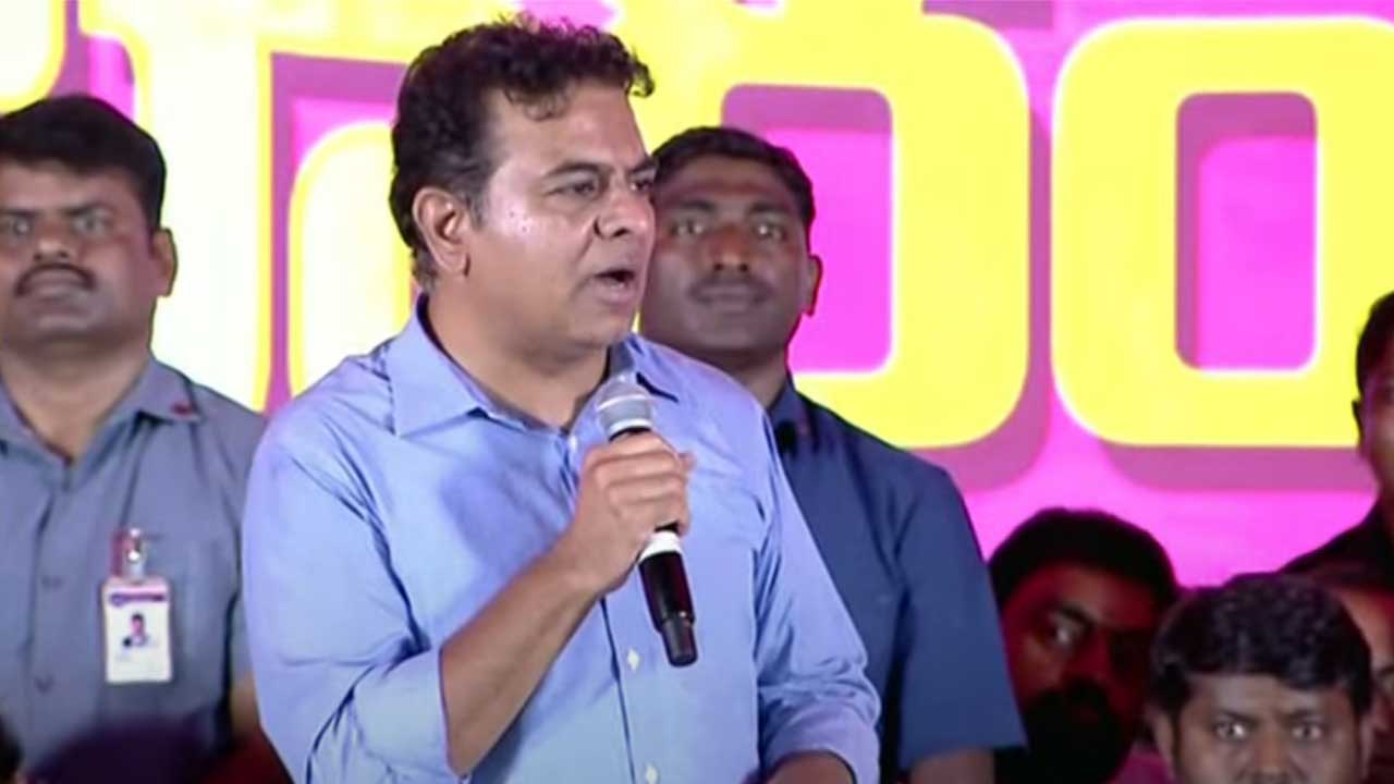 KTR | పచ్చని పంటల తెలంగాణ కావాల్నా..? మతం మంటల్లో నలిగిపోయే తెలంగాణ కావాలా? ఆలోచన చేయాలి : కాజీపేట సభలో కేటీఆర్‌
