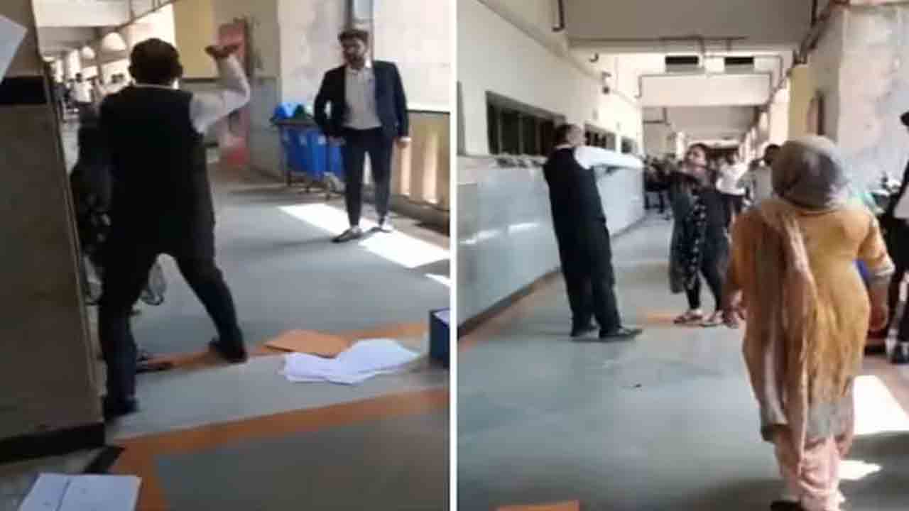 Watch: కోర్టులో కొట్టుకున్న ఇద్దరు న్యాయవాదులు.. వీడియో వైరల్‌