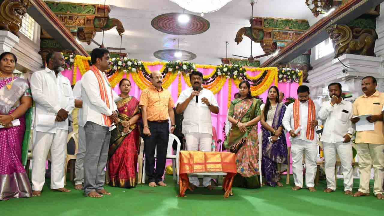 Minister Talasani | కేసీఆర్‌ నాయకత్వంలో దేవాలయాలు అభివృద్ధి : మంత్రి తలసాని