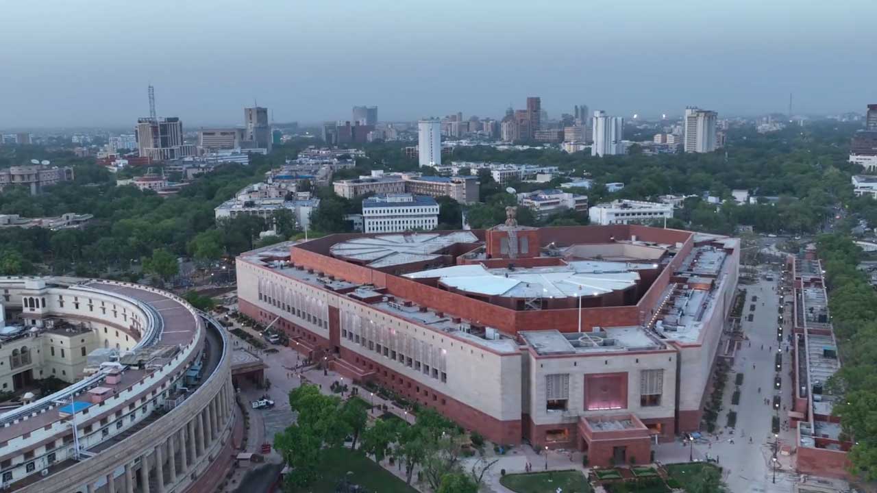 New Parliament | ప్రారంభానికి సిద్ధమైన నూతన పార్లమెంట్‌.. ఫస్ట్‌ లుక్‌ వీడియో రిలీజ్