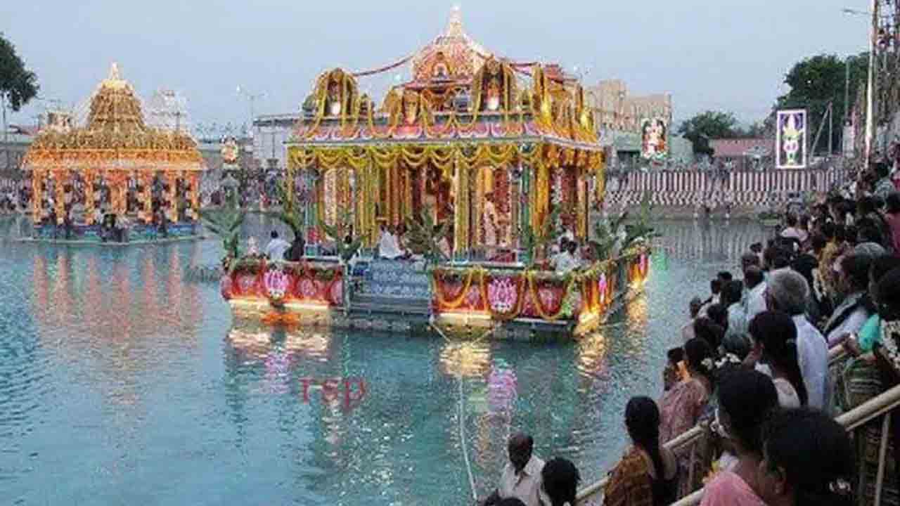 thiruchanur | ఐదు రోజుల పాటు పద్మావతి అమ్మవారి వార్షిక తెప్పోత్సవాలు