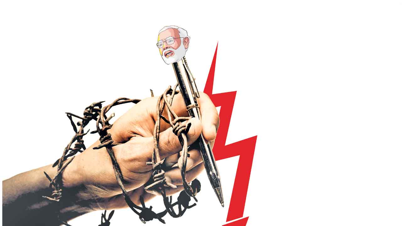 RSF |  మీడియా స్వేచ్ఛ పతనం.. దేశంలో జర్నలిస్టుల పరిస్థితి ‘తీవ్ర ఆందోళనకరం’